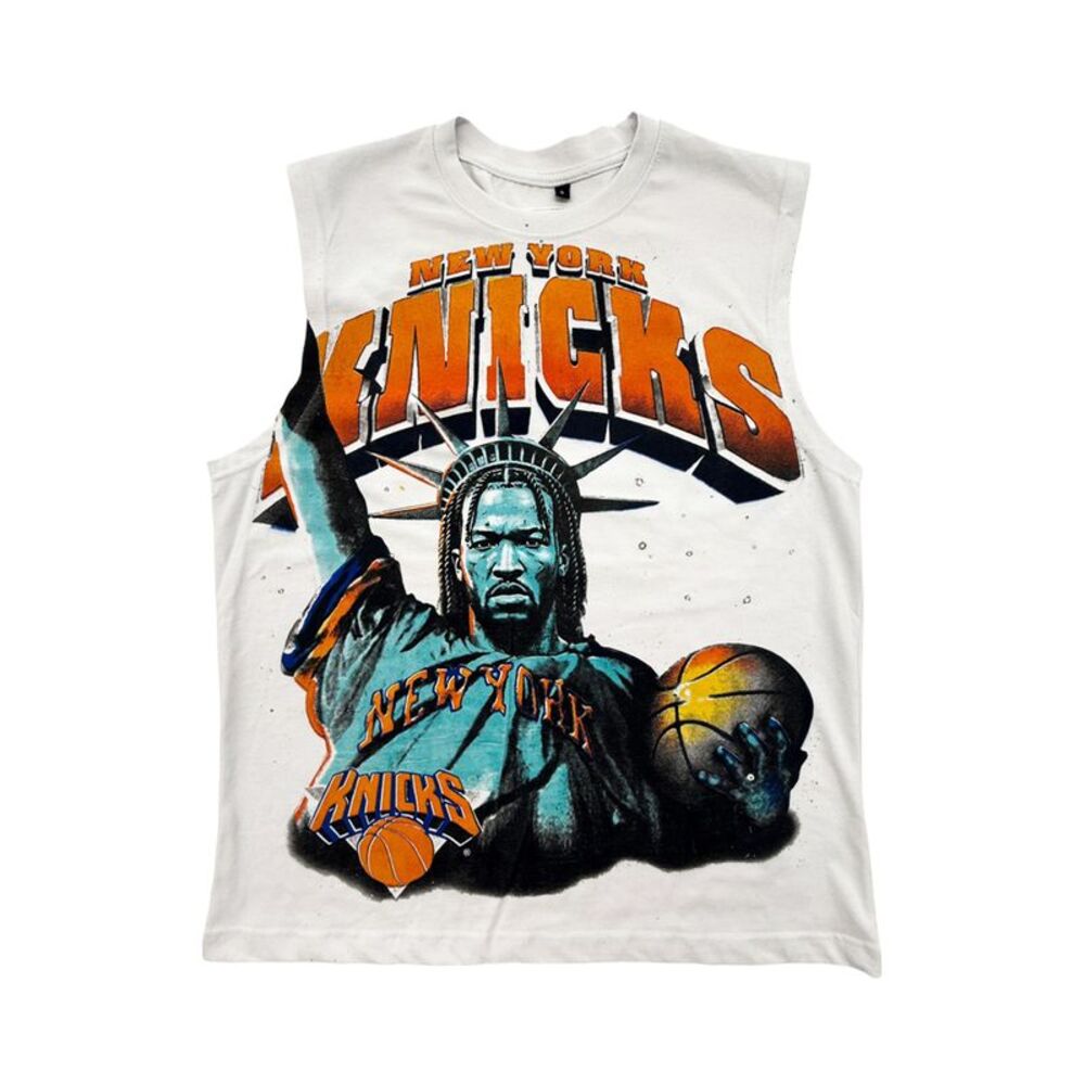 Kiy Studios Sleeveless Shirt Liberty Brunson Mens White LIBERTY